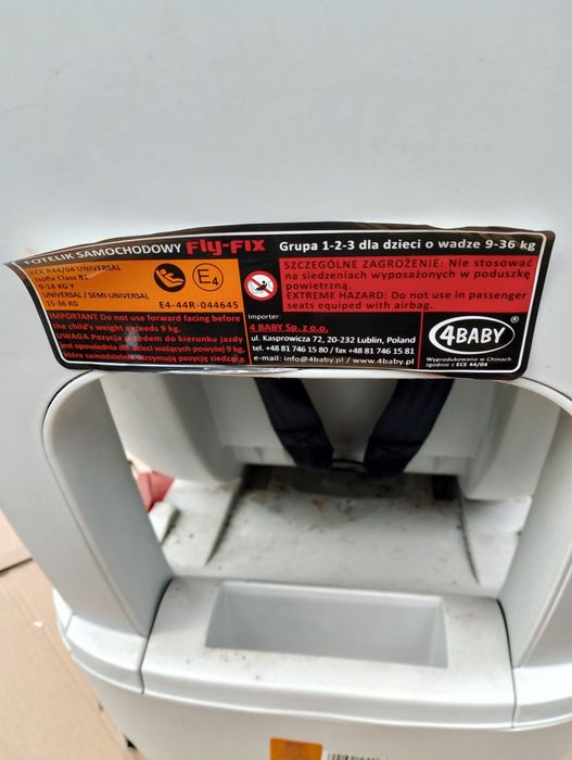 Fotelik samochodowy dla dziecka 4 baby