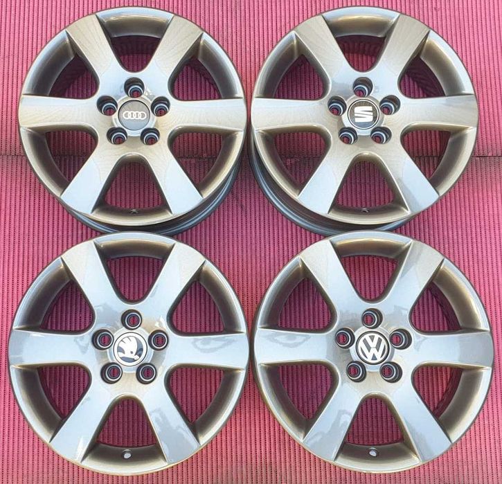 3789-Jantes 15 5x100 Originais VW Polo, tbm para Seat, etc