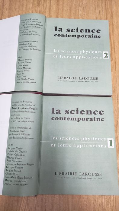 La science contemporaine, Les sciences physiques et leurs applications