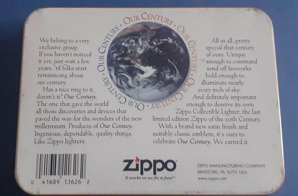 Zippo "Our Century"  1999