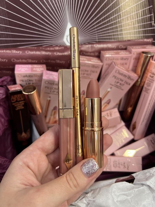 Charlotte Tilbury pillow talk оригінал румʼяна помада хайлайтер iconic