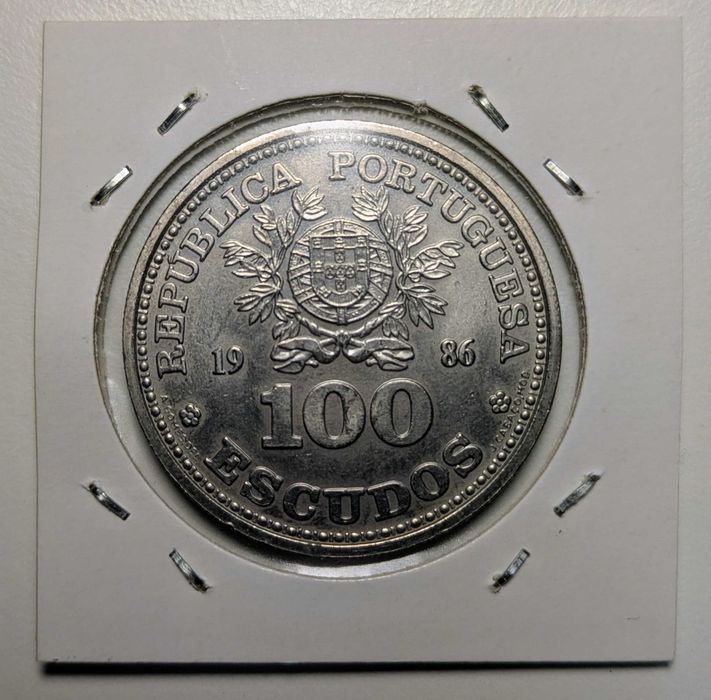 Moeda 100 escudos 1986- Futebol México 86