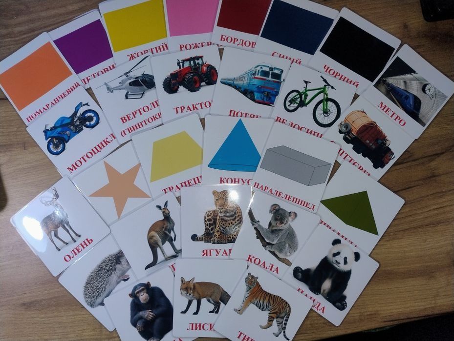 Картки Домана, розвиваючі картки, ранній розвиток