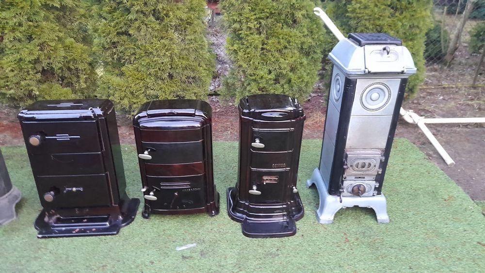 Piec koza kominek żeliwny szamot emaliowany genius