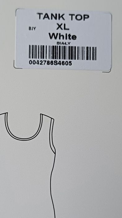 Gatta biała bielizna bezszwowa Tank top Essentials 2szt.