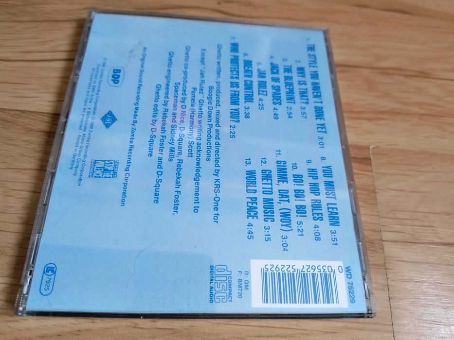 Boogie Down Productions the blueprint of hip-hop cd krs one rare