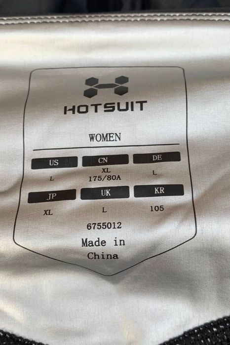 Hotsuit sauna лосины, бриджи для спорта и похудения, l-xl.