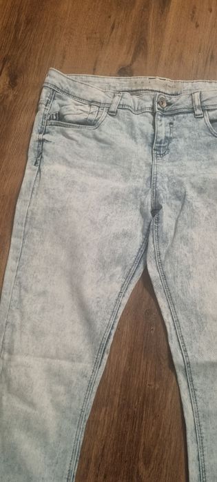 Spodnie jeans r40 rurki wysoki Stan bdb