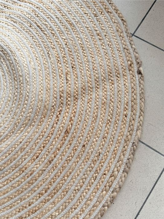 Namaste Fair Trade dywan jutowy okrągły 120cm