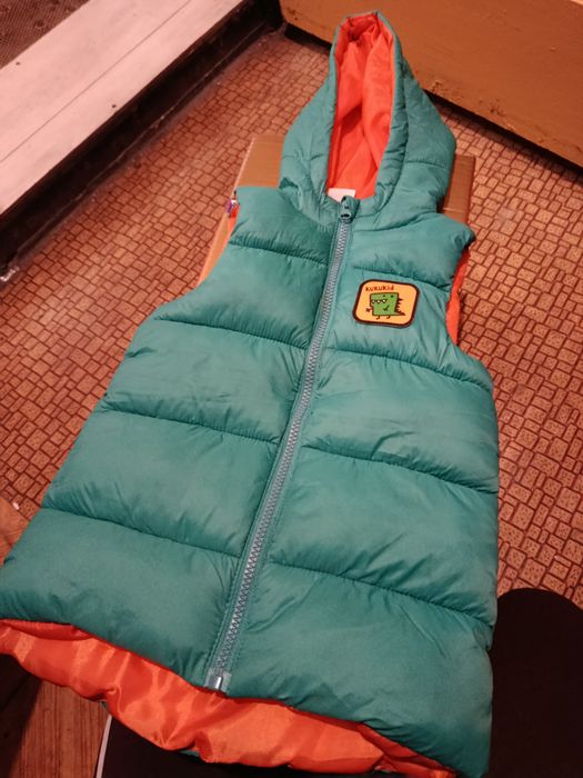 Bezrękawnik chłopiecy puchowy