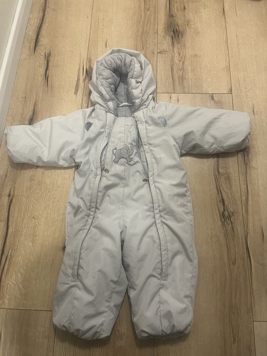 Pakiet zimowy - kombinezony, śpiworek do wózka, mufki