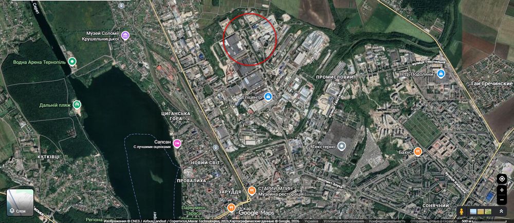 Продається земельна ділянка в промисловій зоні Тернополя.
