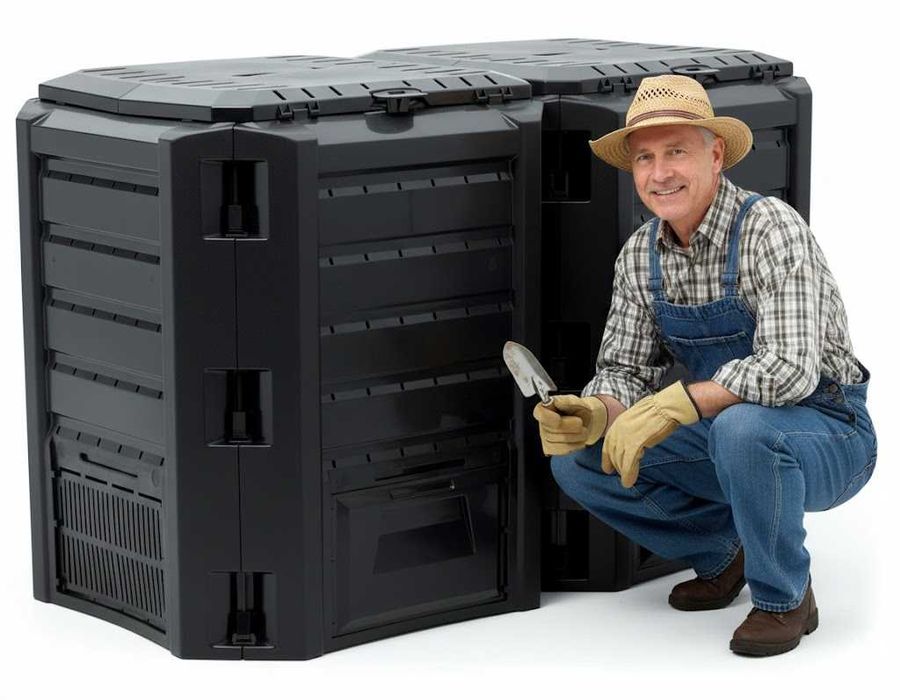 Kompostownik modułowy 800L IKSM800C czarny Prosperplast