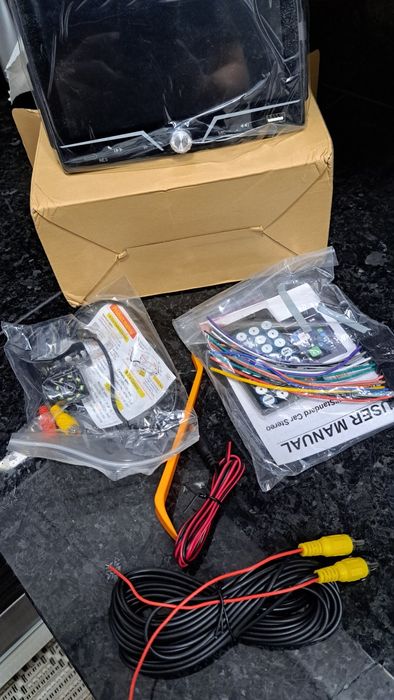 Radio 1din Carplay Android ios c/camara