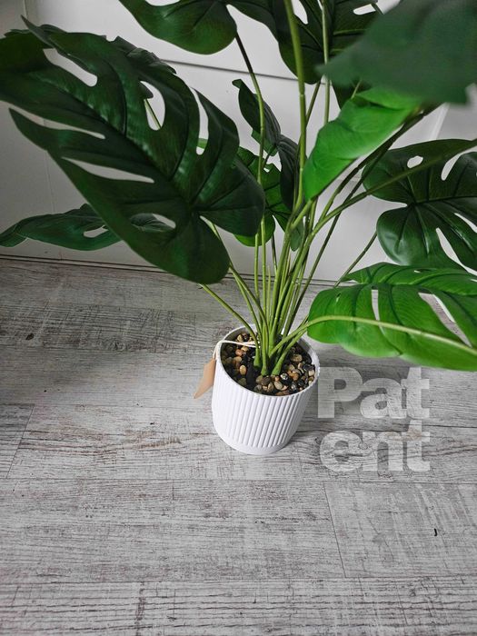 Sztuczny kwiat monstera 71 cm z doniczką ozdobna dom taras nowa