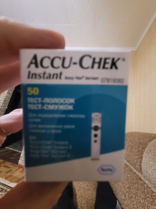 Тест полоски Accu Chek для глюкометра