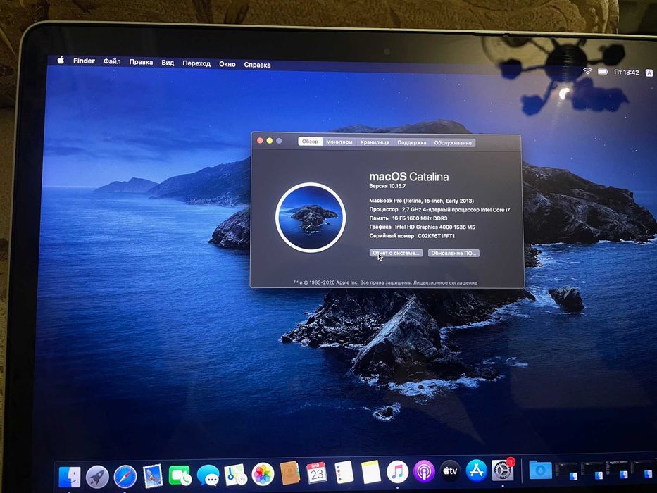 Apple MacBook Pro 15 Retina 2013 i7/16gb/512gb. a1398