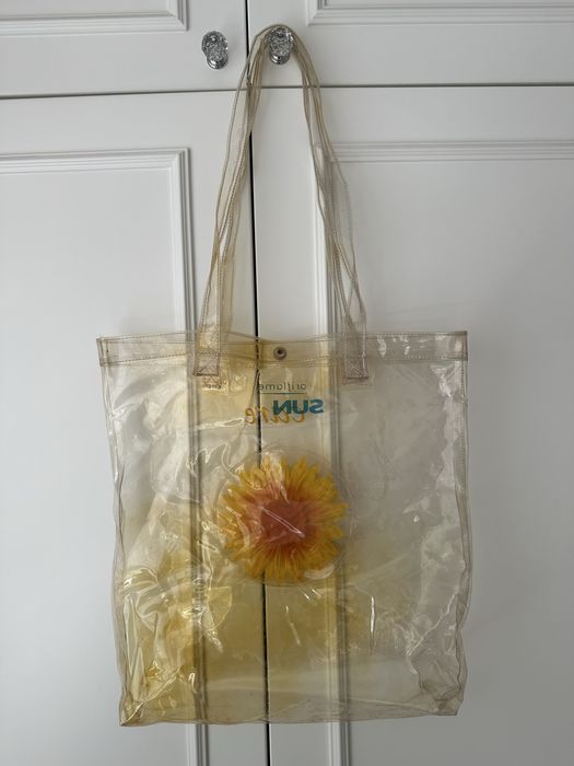 Pojemna plastikowa torba letnia/plazowa