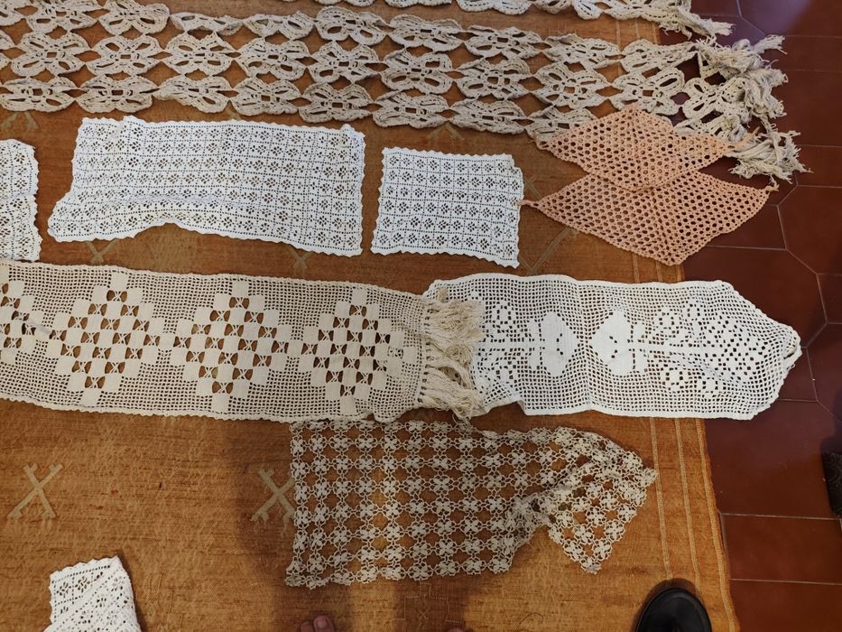 Napperons de renda para sala e quarto