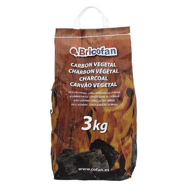 Carvão vegetal em sacos de 5kg, 3kg e 1,5kg