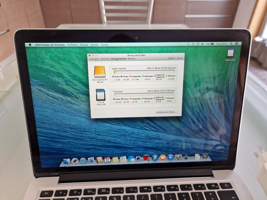 MacBook Pro A1502 Silver Core i564584753216001121