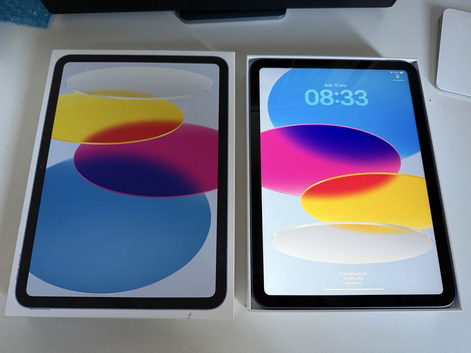 Gwarancja Bateria 98% iPad 10 gen 64gb Blue Jak Nowy + Etui + Pencil Tech Protect