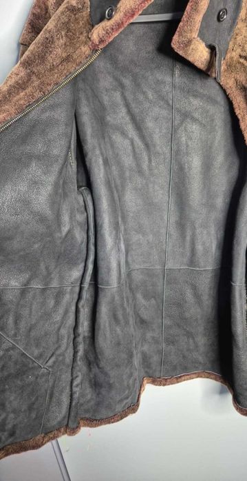 Hugo Boss Baldessarini Made in Italy, kurtka ze skóry kożuch rozm. XL