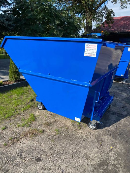 Kontener samowyładowczy 3 m3, pojemnik, mulda, koleba na odpady.