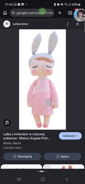 Lalka szmaciana meetoo