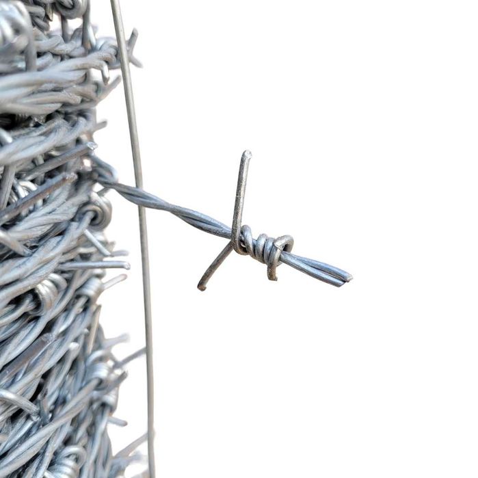 Drut kolczasty podwójny ocynkowany 1,7mm 100m