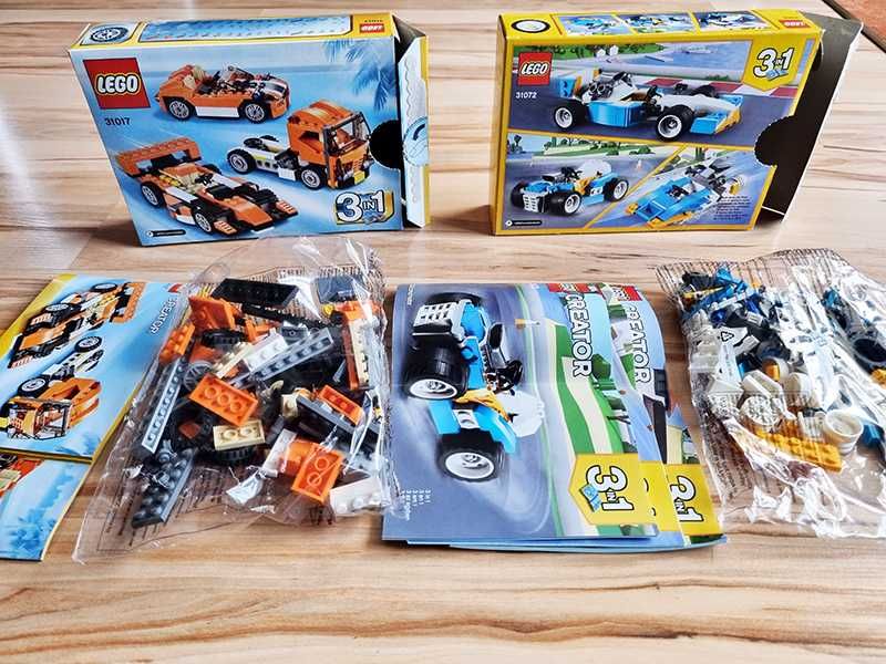 Lego Creator 31017 i 31072 Słoneczny Śmigacz i Potężne Silniki