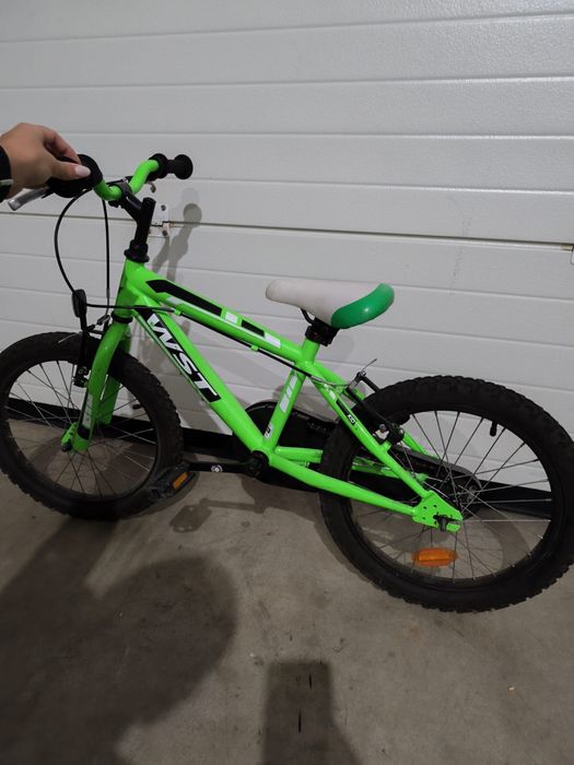 Bicicleta wst criança roda 18 verde