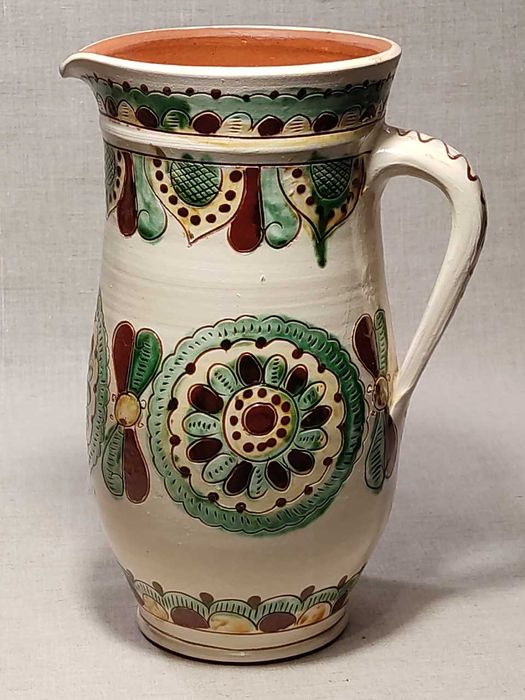 СТАРИННЫЕ ваза кувшин графин Косовская роспись Керамика Майолика СССР