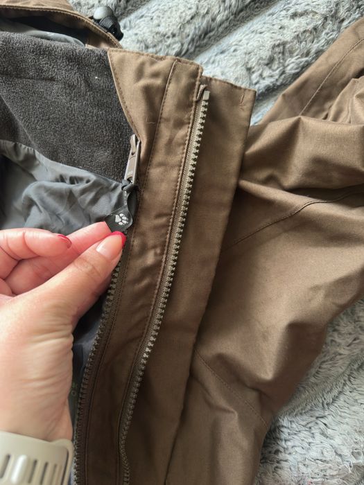 Жіноча парка демісезонна Jack Wolfskin ( оригінал)  шоколадного кольору