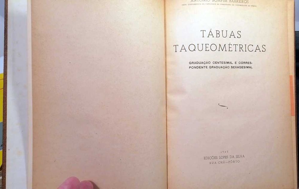 Tábuas Taqueométricas, de António Barreiros (1943)