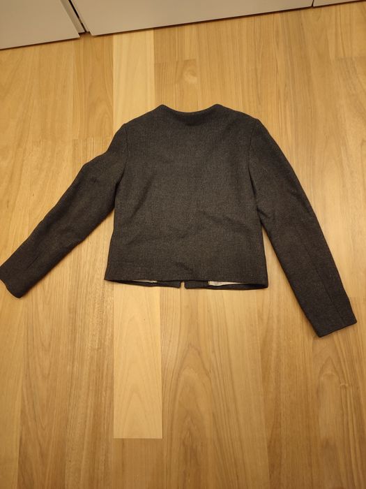 Blazer em fazenda cinza Massimo Dutti Tam11/12