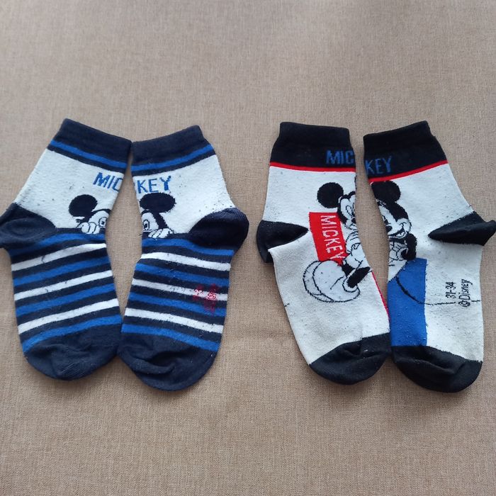 Skarpetki chłopięce, myszka Mickey, r. 31-34 Zestaw