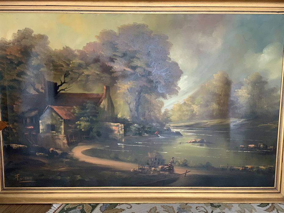 Quadro de pintura a oleo