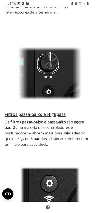 Mesa de Mistura de Dj como nova!