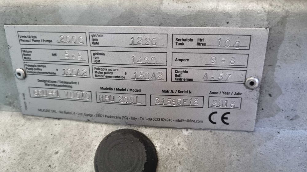 Agregat Pompa próżniowa 2000l NOWA gwarancja 12-miesięcy rymek.com.pl