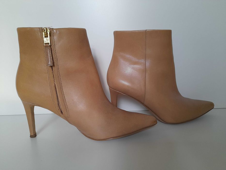 Markowe botki na obcasie Sam Edelman r.6,5=36,5 skóra naturalna jakość