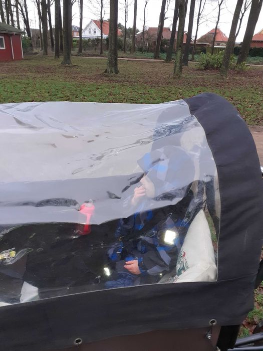 Rower riksza gondola cargo dla dzieci transportowy cargo