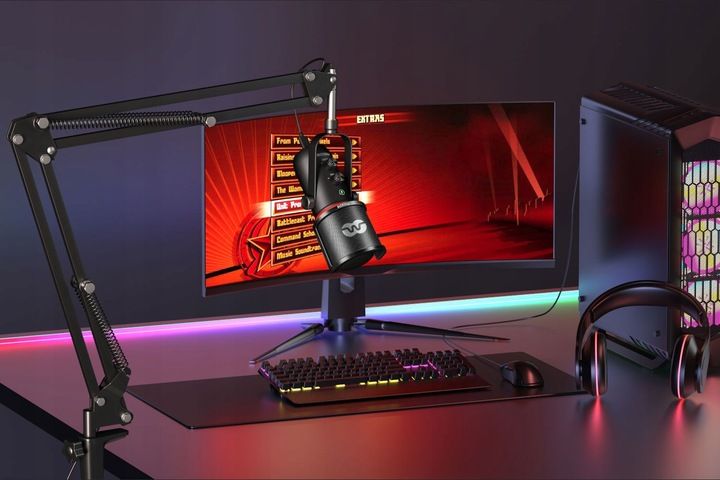 mozos mkit-gx mikrofon ze statywem następca mkit-700pro v2 do komputera