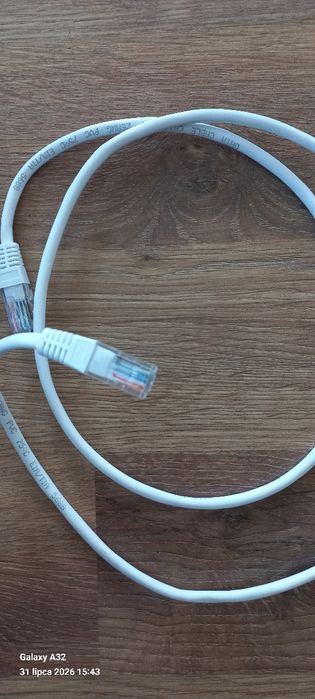 Kabel sieciowy LAN Ethernet RJ45 biały