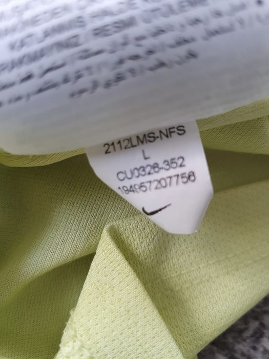 Koszulka sportowa seledynowa Nike