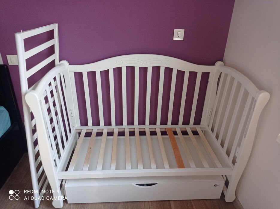 Дитяче ліжечко Baby Dream з матрасом Верес