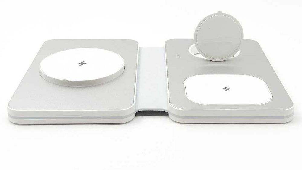 Бездротова станція OSSKY T5 15W 15Вт 3 в 1 для Phone та Apple Watch