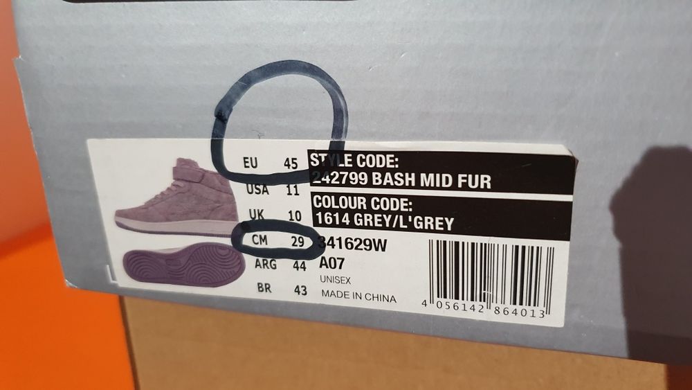 Buty męskie ciepłe na zimę Kappy rozmiar 45 / wkładka 29 cm