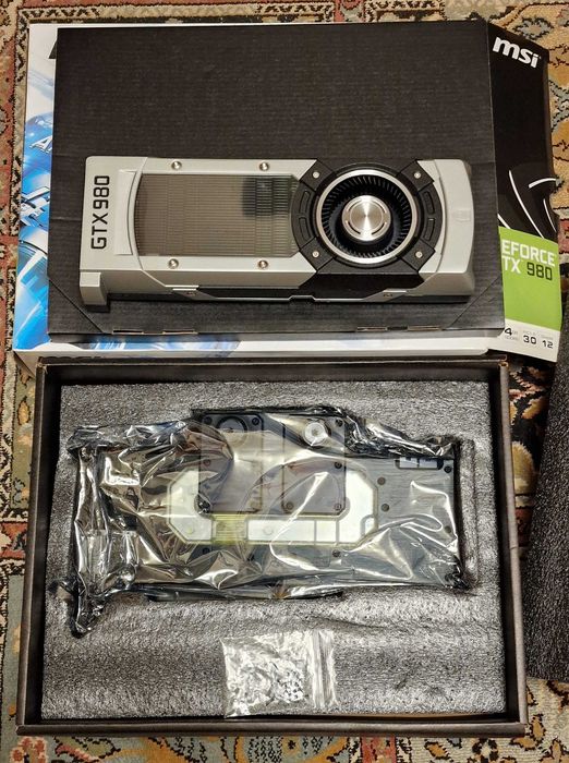 MSI GeForce GTX 980 4GD5 + Swiftech-NV-GTX9 [Відеокарта + Водоблок]