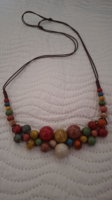 Kolorowe korale- ceramiczne- nowe
